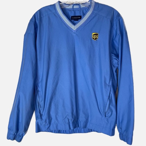 Land’s End UPS Uniform V-Neck Pull Over Sweatshirt - Picture 1 of 9